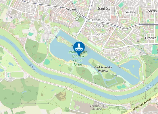 Map of JARUN OTOK TRESNJEVKA