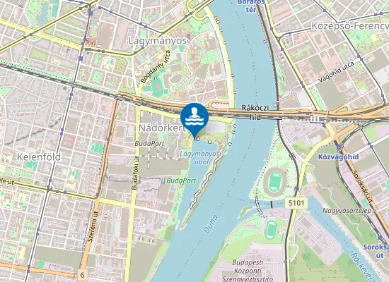 Map of DUNA FOLYO BUDAPEST LAGYMANYOSI-OBOL SHO BEACH