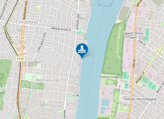 Map of DUNA FOLYO BUDAPEST ROMAI-PARTI PLAZS