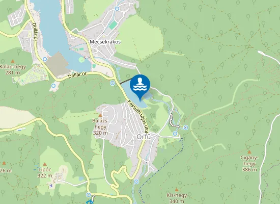 Map of ORFUI KISTO STRAND