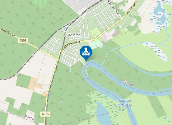 Map of LAKITELEK TOSERDO SZABADSTRAND