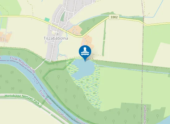 Map of SZAJLAI HOLTAG TISZABABOLNA BABUNA BEACH