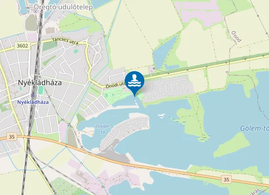 Map of ISTVAN-TO NYEKLADHAZA ONKORMANYZATI STRAND