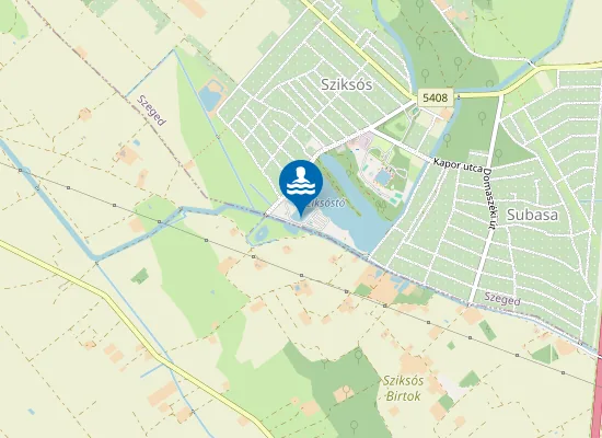 Map of SZIKSOSFURDO NATURISTA STRAND ES KEMPING VIZTERULETE