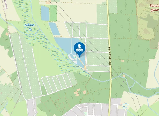Map of SANDORFALVA ORCHIDEAS TAVAK NADASTO SZABADIDOPARK