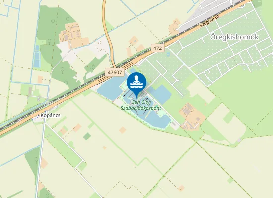 Map of HODMEZOVASARHELYI 3. SZ. TO SZABADIDO KOZPONT