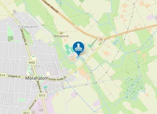 Map of Morahalom Szent Janos Strandfurdo Es Piheno Park