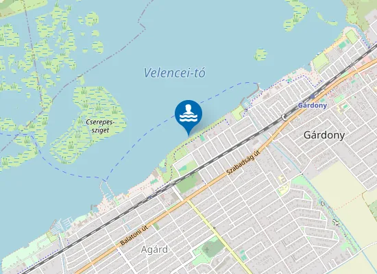 Map of Velencei-To Agard Tini Strand