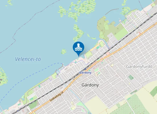 Map of Velencei-To Gardony Sport Beach Kemping