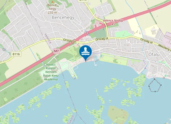 Map of Velencei-To Eszaki Strand