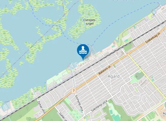 Map of Velencei-To Agard Topart Utcai Partszakasz -Vvsi Sport Hotel-