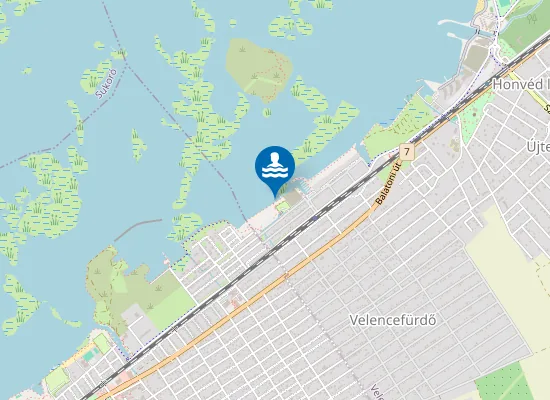 Map of Velencei-To Velencefurdo Keleti Strand