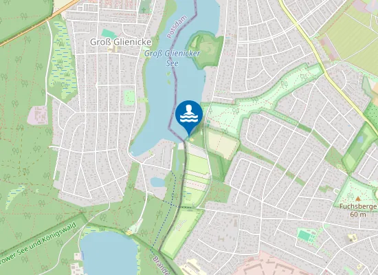 Map of GROSS GLIENICKER SEE SUEDLICH