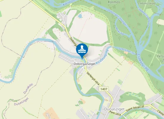 Map of MOSONI-DUNA ZATONYI DUNA-AG DUNASZIGETI STRAND