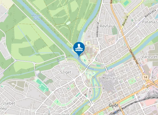 Map of GYOR MOSONI-DUNA ARANYPART I.