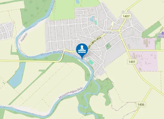 Map of MOSONI-DUNA HALASZI STRAND