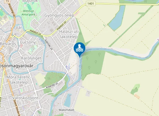 Map of MOSONMAGYAROVAR ITATO STRAND