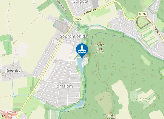 Map of SOPRON NAGY-TOMALOM FURDO