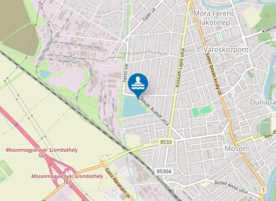 Map of MOSONMAGYAROVAR BAGER-TO STRAND