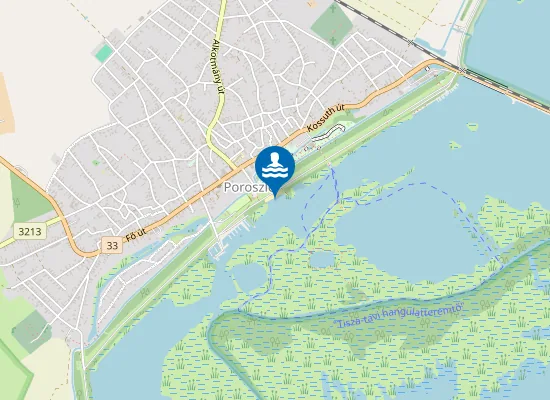 Map of TISZA-TO POROSZLOI STRAND