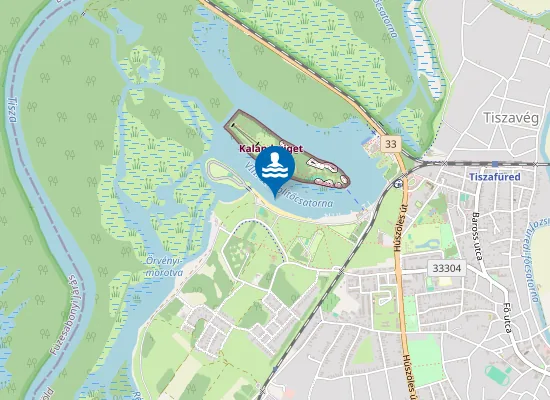 Map of TISZA-TO TISZAFUREDI STRAND