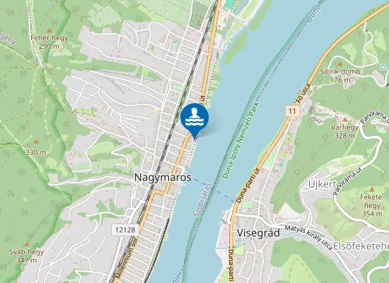 Map of DUNA FOLYO BAL PART NAGYMAROS HUNYADI SETANY DUNA-PARTI STRAND