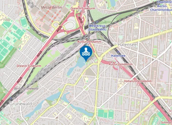 Map of FREIBAD HALENSEE