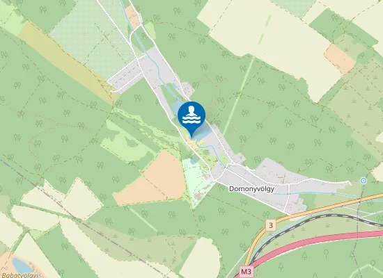 Map of DOMONYVOLGYI VIZTAROZO D-BEACH STRAND