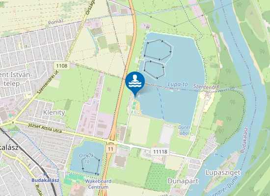 Map of LUPA-TO BUDAKALASZ LUPA BEACH