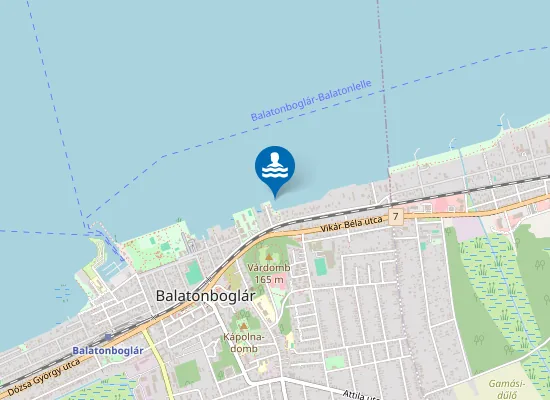 Map of Balaton Balatonboglar Kodaly Strand