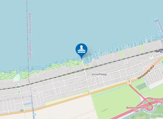 Map of Balaton Balatonfenyves-Alsoi Strand