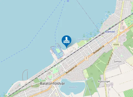 Map of Balaton Balatonfoldvar Hotel Riviera