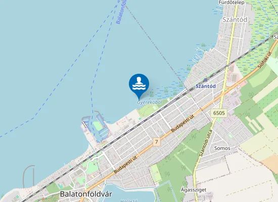 Map of Balaton Balatonfoldvar Keleti Strand