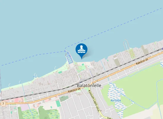Map of Balaton Balatonlelle Napfeny Strand