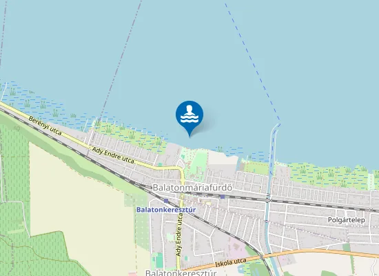 Map of Balaton Balatonmariafurdo Kozsegi Fizetos Strand