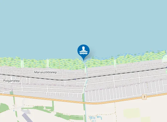 Map of Balaton Balatonmariafurdo Orhaz Utcai Strand