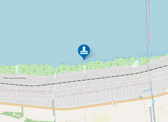 Map of Balaton Balatonmariafurdo Oz Utcai Strand