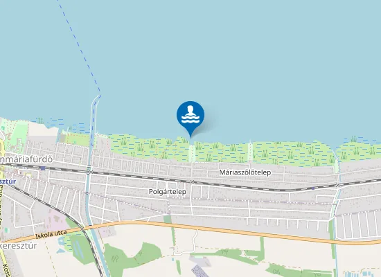 Map of Balaton Balatonmariafurdo Polgar Utcai Strand