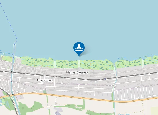 Map of Balaton Balatonmariafurdo Szabadsag Utcai Strand