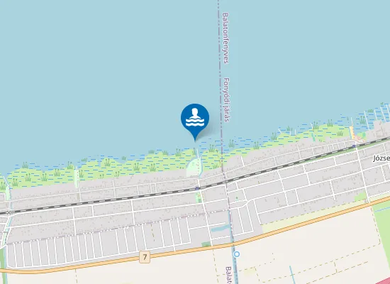 Map of Balaton Balatonmariafurdo Hullam Utcai Strand