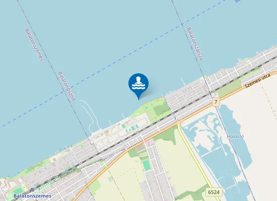 Map of Balaton Balatonoszod Kozsegi Strand