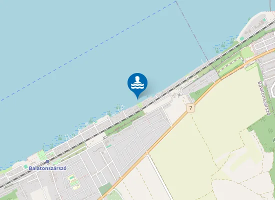 Map of Balaton Balatonszarszo Bendeguz Teri Strand