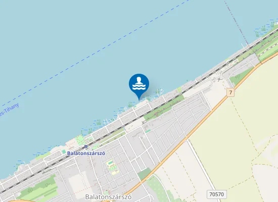 Map of Balaton Balatonszarszo Moricz Zsigmond Utcai Strand