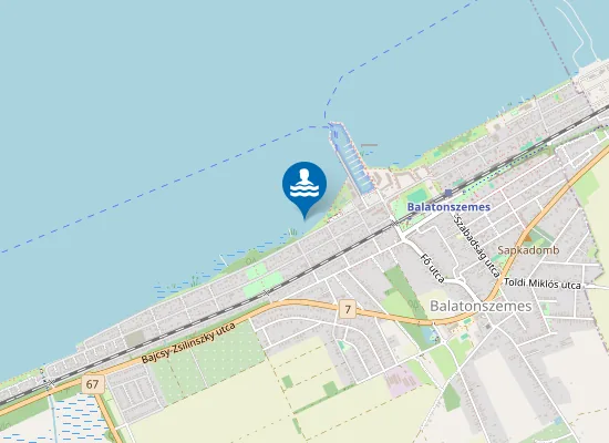 Map of Balaton Balatonszemes Berzsenyi Utcai Kozsegi Strand