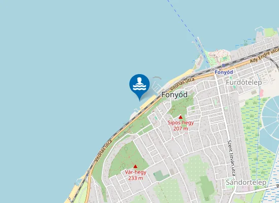 Map of BALATON FONYOD VAROSI STRAND