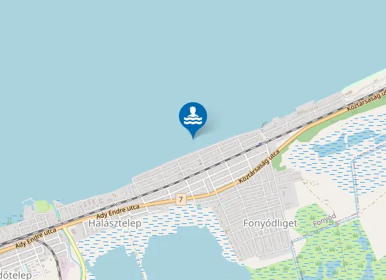Map of BALATON FONYODLIGET ARPADPART