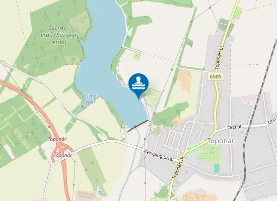 Map of KAPOSVAR-TOPONAR DESEDA VIZTAROZO