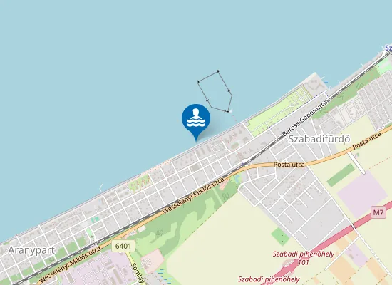 Map of BALATON SIOFOK ARANYPART