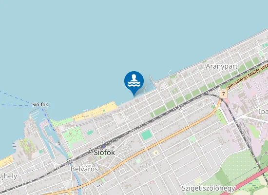 Map of BALATON SIOFOK PETOFI SZALLODASOR
