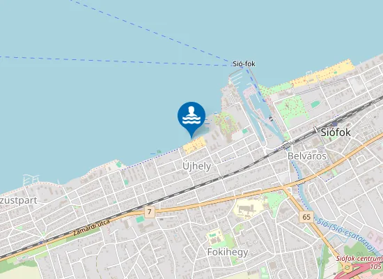 Map of BALATON SIOFOK UJHELYI STRAND